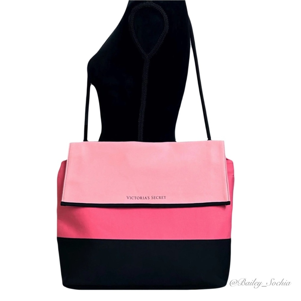 NWT Victoria's Secret Pink and Black Women's Insulated Neoprene tote